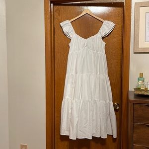 Abercrombie ruched flutter maxi dress XL